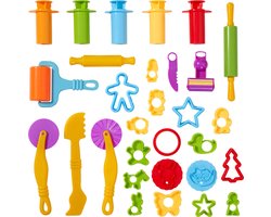 foto van THE TWIDDLERS 30 Stuks Kneedgereedschapsset Kit - Deeg, Klei en Plasticine Accessoires - Verjaardag & Kerstcadeau, Knutselset voor Kinderen, Jongens & Meisjes