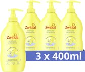 Zwitsal Baby Zeepvrije Wascrème - 3 x 400 ml - Voordeelverpakking