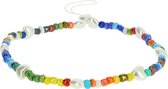 Bracelet Bijoux de Téléphone avec Coeurs Multicolores et Perles Witte Collection Summer