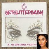 GetGlitterBaby® - Glitter Face Jewels / Festival Glitters / Strass Glitter Steentjes / Plak Diamantjes voor Gezicht / Rhinestones - Zilver