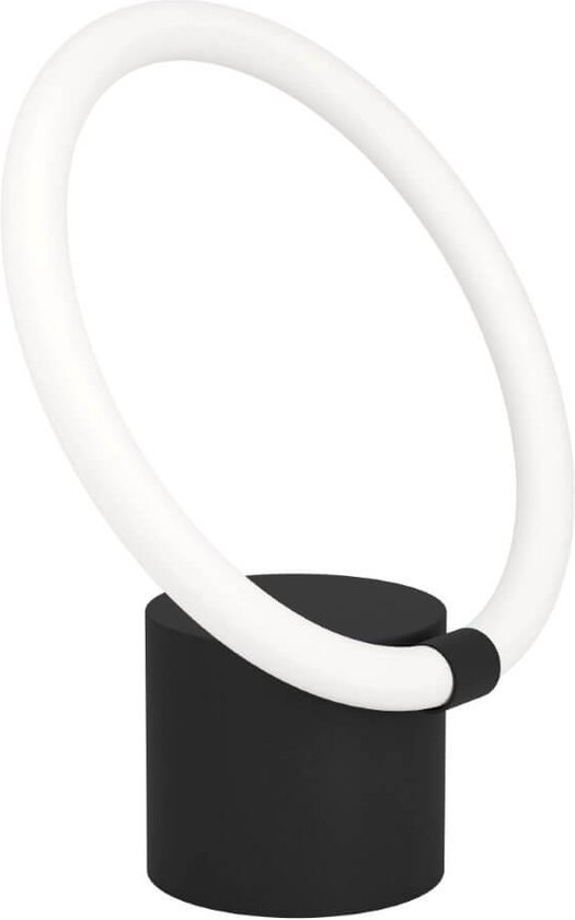 EGLO Caranacoa Tafellamp - LED - 26 cm - Zwart/Wit