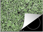 KitchenYeah® Inductie beschermer 75x52 cm - Groen - Zwart - Keien - Graniet print - Kookplaataccessoires - Afdekplaat voor kookplaat - Inductiebeschermer - Inductiemat - Inductieplaat mat
