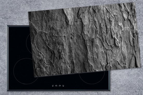 KitchenYeah - Inductie beschermer - Kookplaat - Steen - Betonlook - Grijs - Beton print - Industrieel - Inductie mat - Afdekplaat voor kookplaat - 91x52 cm - Inductie afdekplaat - Keuken decoratie aanrecht