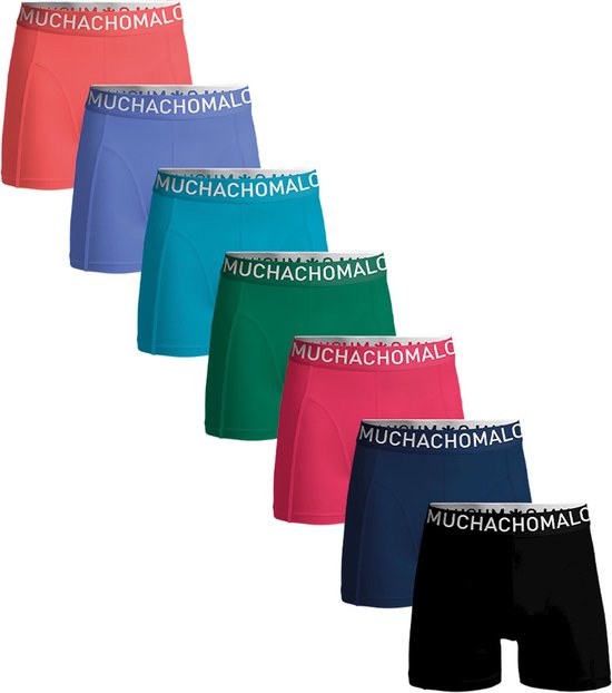 Muchachomalo Heren Boxershorts - 7 Pack - Maat M - 95% Katoen - Mannen Onderbroeken