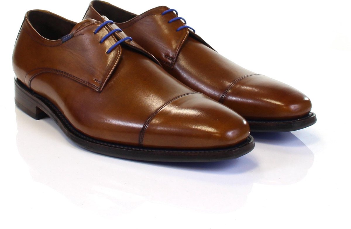 Floris Van Bommel Heren Nette Schoenen 14370 - Cognac - Maat 43