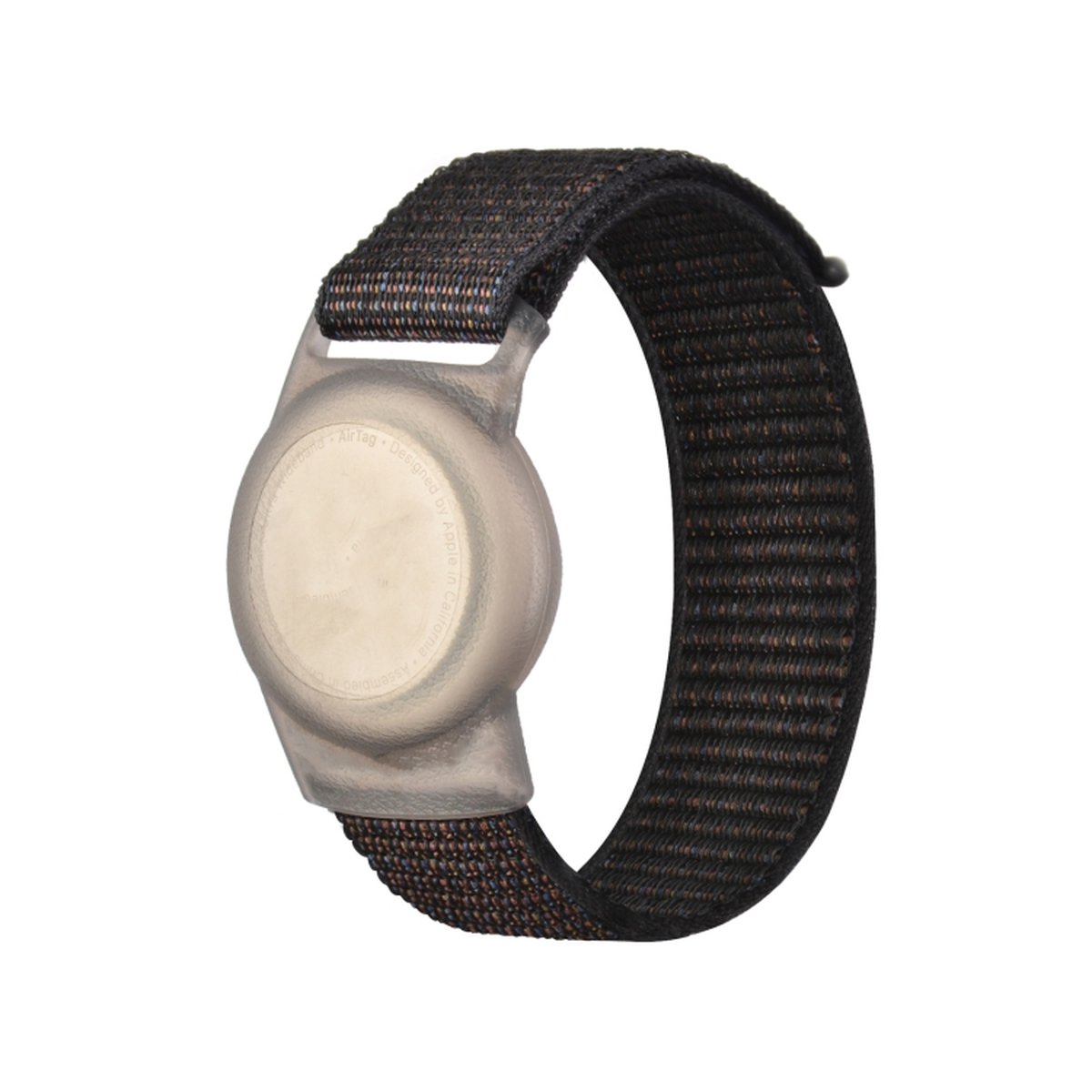 Airtag armband Polsband horloge - 17 CM - Airtag Sleutelhanger - Airtag Polsband Voor Kinderen - Airtag Armband - Airtag Apple - Klittenband - Airtag Houder - Airtag Hoesje - zwart