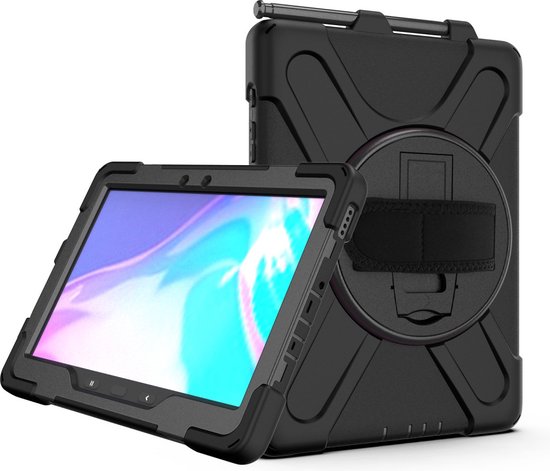 Étui pour tablette Samsung Galaxy Tab Active4 Pro de Cazy résistant aux chocs à 360 degrés - Zwart