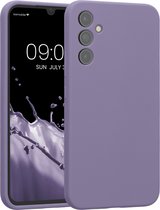 kwmobile telefoonhoesje geschikt voor Samsung Galaxy A34 5G - TPU backcover met siliconen coating - Smartphone case in violet lila