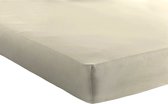 Bed Care Jersey Stretch Hoeslaken - 140x200 - 100% Katoen - 30CM Hoekhoogte - Zand