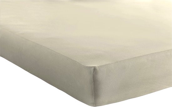hoeslaken 140x200cm zacht katoen beige