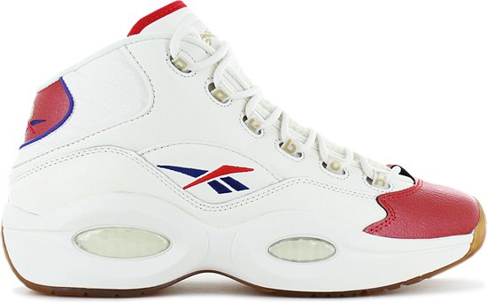 Reebok Question Mid - Heren Basketbalschoenen Sneakers Leer Wit GZ7099 - EU UK