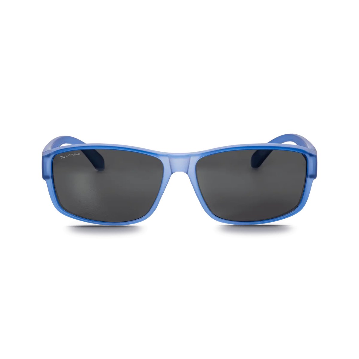 IKY EYEWEAR overzet zonnebril OB-1004C2-blauw-semi-transparant