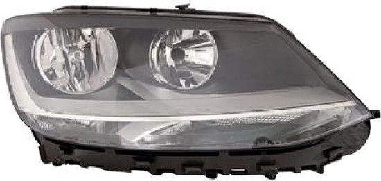 Volkswagen Sharan, 2010 - 2021 - koplamp, H7+H7, incl stelmotortje, rechts