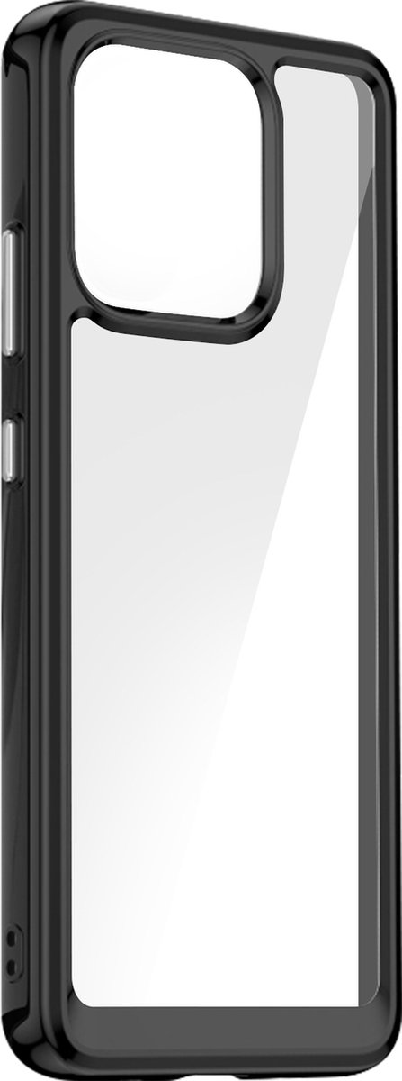 Antichoc hoes geschikt voor Xiaomi Redmi 12C Camera verhoogd Zwart