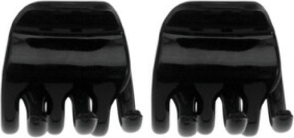2x Zenner Sierklemmen Stay in Hair Zwart, 2,3cm 2 stuks