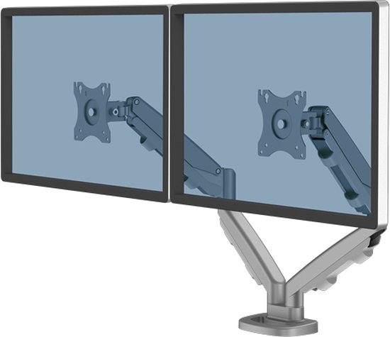 Fellowes monitor arm dubbel Eppa - voor 2 schermen - tot 40 inch - zilver