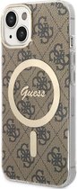 Guess 4G MagSafe Compatible Back Case - Apple iPhone 14 Plus (6.7") - Bruin