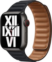 Leren Band voor Apple Watch (38/40/41mm) - Size S/M (220mm) - Zwart