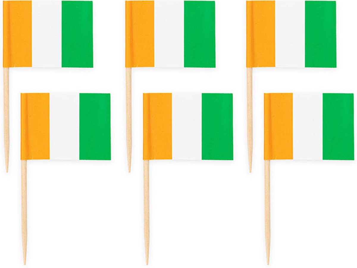 Wefiesta - Prikkers Ierland (50 stuks) - WK voetbal 2026 - WK voetbal versiering - Olympische spelen