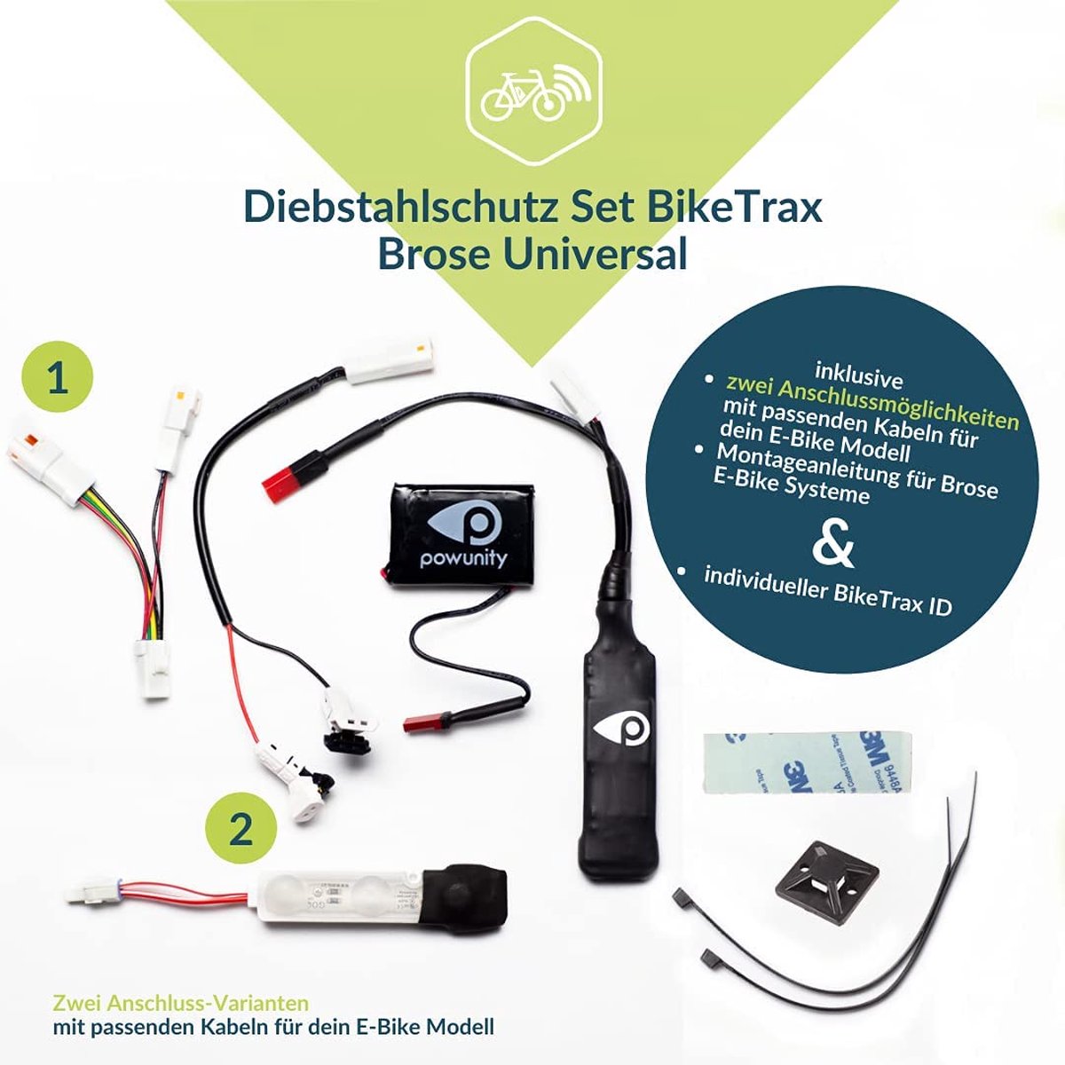 Traceur GPS PowUnity Bike Trax pour Moteurs Brose