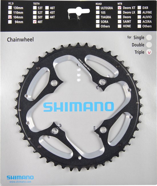 Shimano Kettingblad - 36T - Deore XT FC-T781 36T-AL van Shimano — afbeelding 5