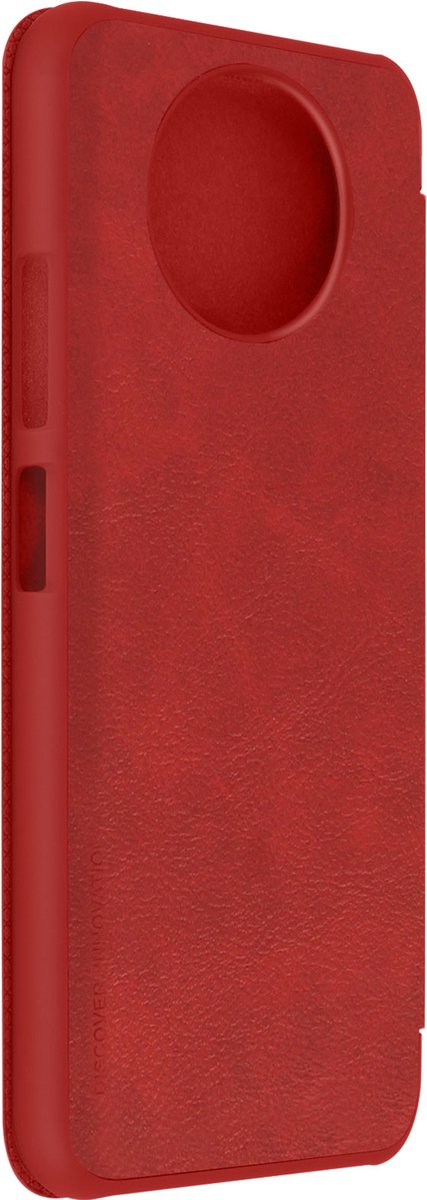 Nillkin Qin PU Leather Book Case - Xiaomi Redmi Note 9T - Rood