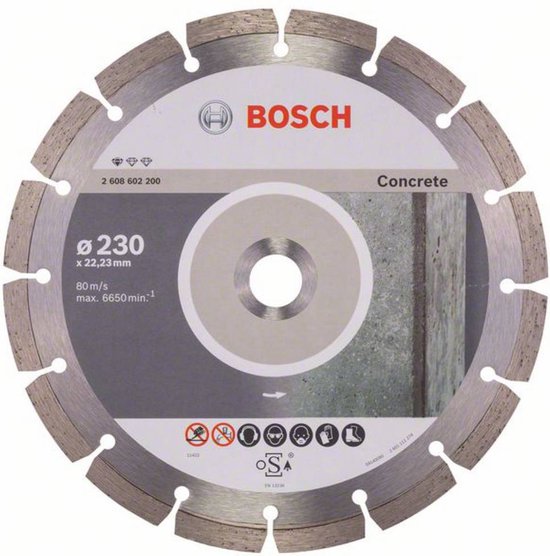 Foto: Bosch diamantdoorslijpschijf standard for concrete 230 x 22 23 x 2 3 x 10 mm