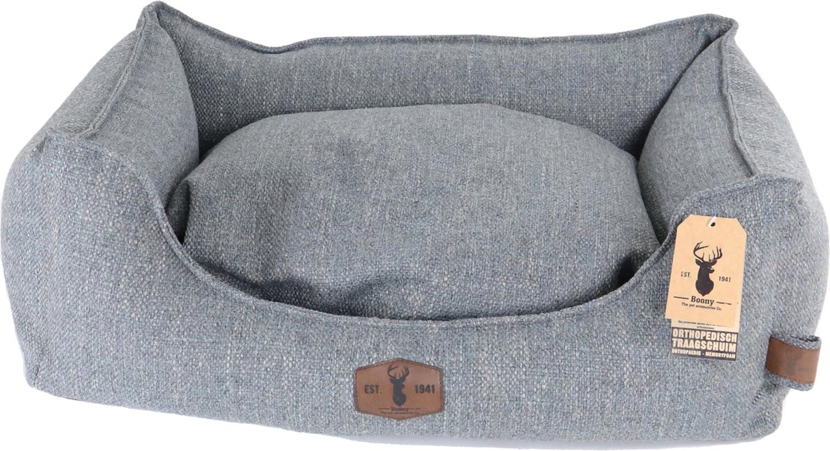 Boony ‘est 1941’ - Orthopedische Hondenmand - Kleur: Basalt Grey - Afmetingen: 80x60x25cm