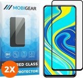 Mobigear Screenprotector geschikt voor Xiaomi Redmi Note 9S Glazen | Mobigear Premium Screenprotector - Case Friendly - Zwart (2-Pack)