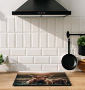 Inductiebeschermer - Zonnende Hooglander - 81.6x52.7 cm - Inductiebeschermer - Inductie Afdekplaat Kookplaat - Inductie Mat - Anti-Slip - Keuken Decoratie - Keuken Accessoires