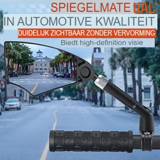 PARKVISION Achteruitrijcamera fietsspiegel met Opnamefunctie, 4,3 AHD