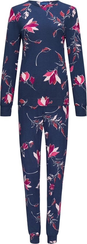 Pastunette - Dames Pyjama set Kate - Blauw - Katoen / Modal - Maat 46