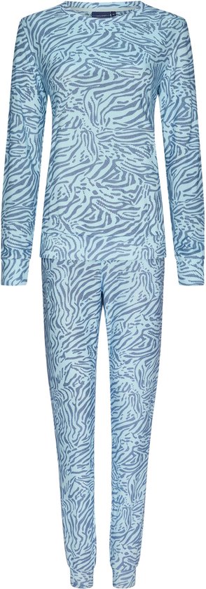 Pastunette - Dames Pyjama set Elva - Blauw - Fleece - Maat 44