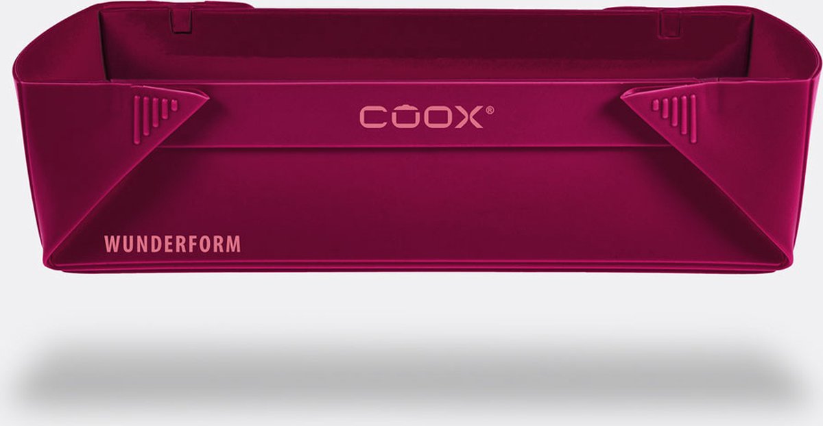 Coox - siliconen wondervorm - ovenvorm - ovenschaal - bakvorm - maat M - donkerrood