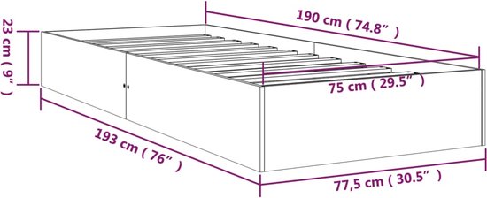 vidaXL-Bedframe-massief-hout-75x190-cm-Small-Single