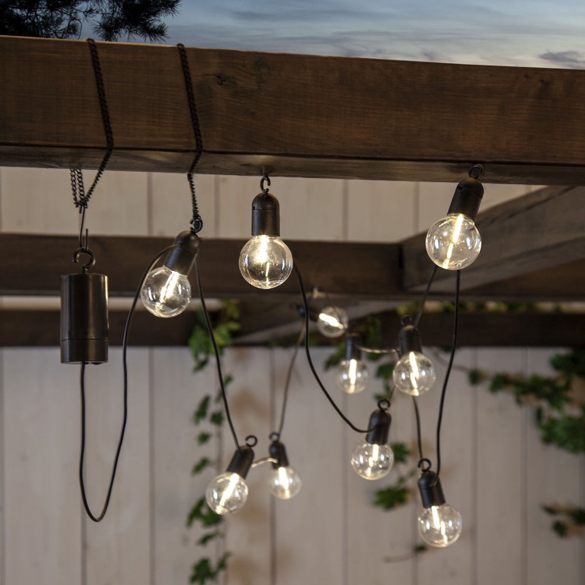 Star Trading Fiesta lichtslinger - 10 LED lampen - outdoor - op batterijen - L 3m60