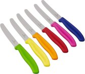 Victorinox Lot de 6 couteaux de table et tomates colorées