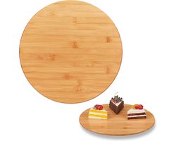 draaiplateau taart - Ø 40 cm - borrelplank - draaischijf - keuken - bamboe