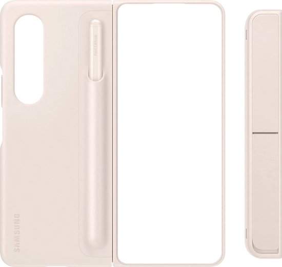 Samsung - Standing Cover with S Pen for Galaxy Z Fold4 - Sand