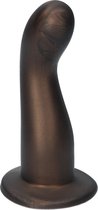 Ylva & Dite - Leda - Siliconen G-spot / Prostaat dildo - Made in Holland - Kastanje Bruin Metallic