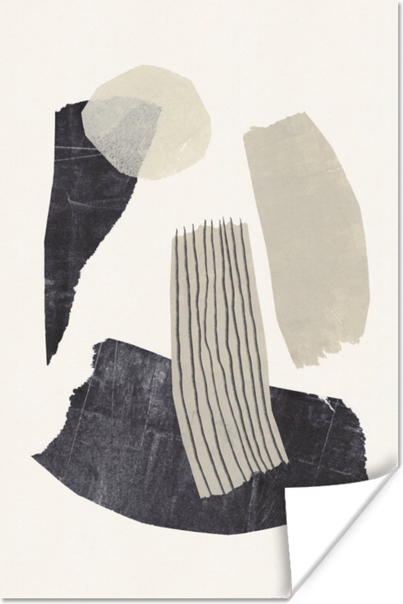 Poster Pastel - Verf - Pastel - Abstract - 60x90 cm