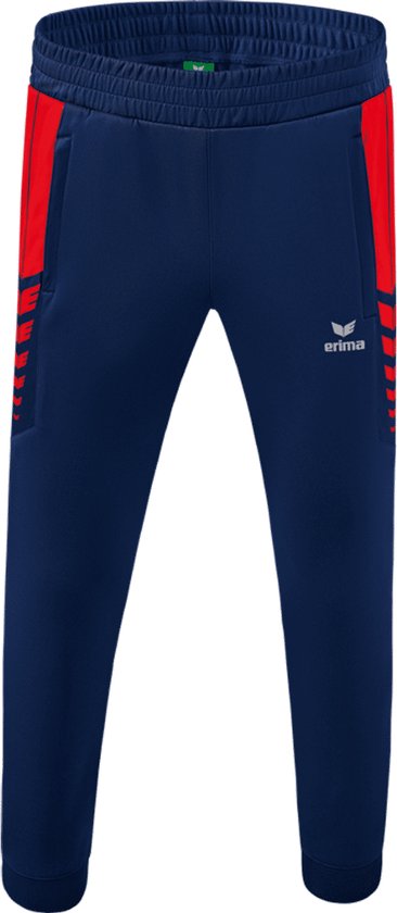 Erima Six Wings Worker Broek Heren - New Navy / Rood | Maat: XL