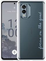 Cazy Hoesje geschikt voor Nokia X30 Focus On The Good