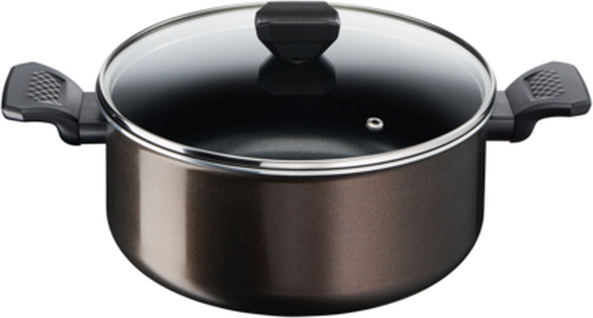 Casserole Tefal Cook & Clean 4,7 Litres 24 Cm Aluminium Zwart