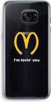 Case Company® - Hoesje geschikt voor Samsung Galaxy S7 Edge hoesje - I'm lovin' you - Soft Cover Telefoonhoesje - Bescherming aan alle Kanten en Schermrand