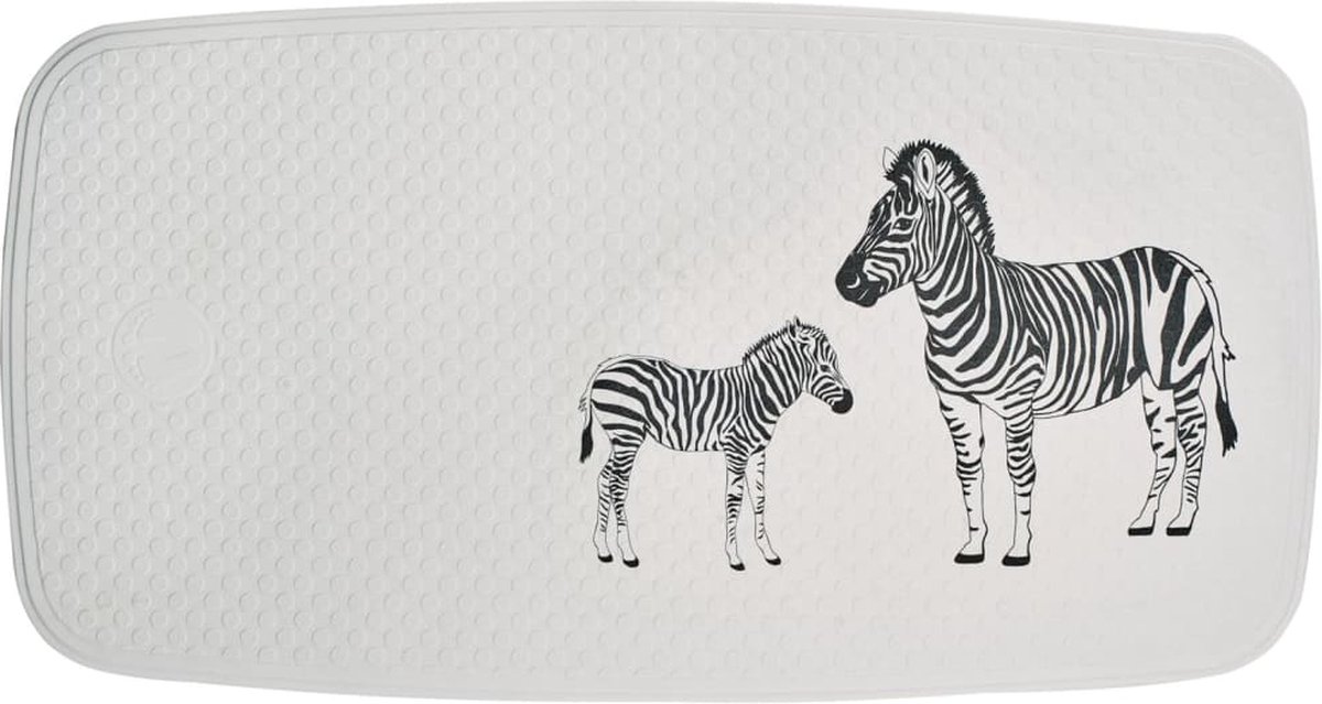 RIDDER-Badmat-Zebra-38x72-cm-wit-en-zwart
