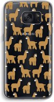 Case Company® - Hoesje geschikt voor Samsung Galaxy S7 hoesje - Alpacas - Soft Cover Telefoonhoesje - Bescherming aan alle Kanten en Schermrand
