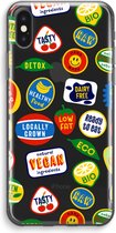 Case Company® - Coque pour iPhone XS Max - Autocollant de fruits - Coque souple pour téléphone - Protection sur tous les côtés et bord de l'écran