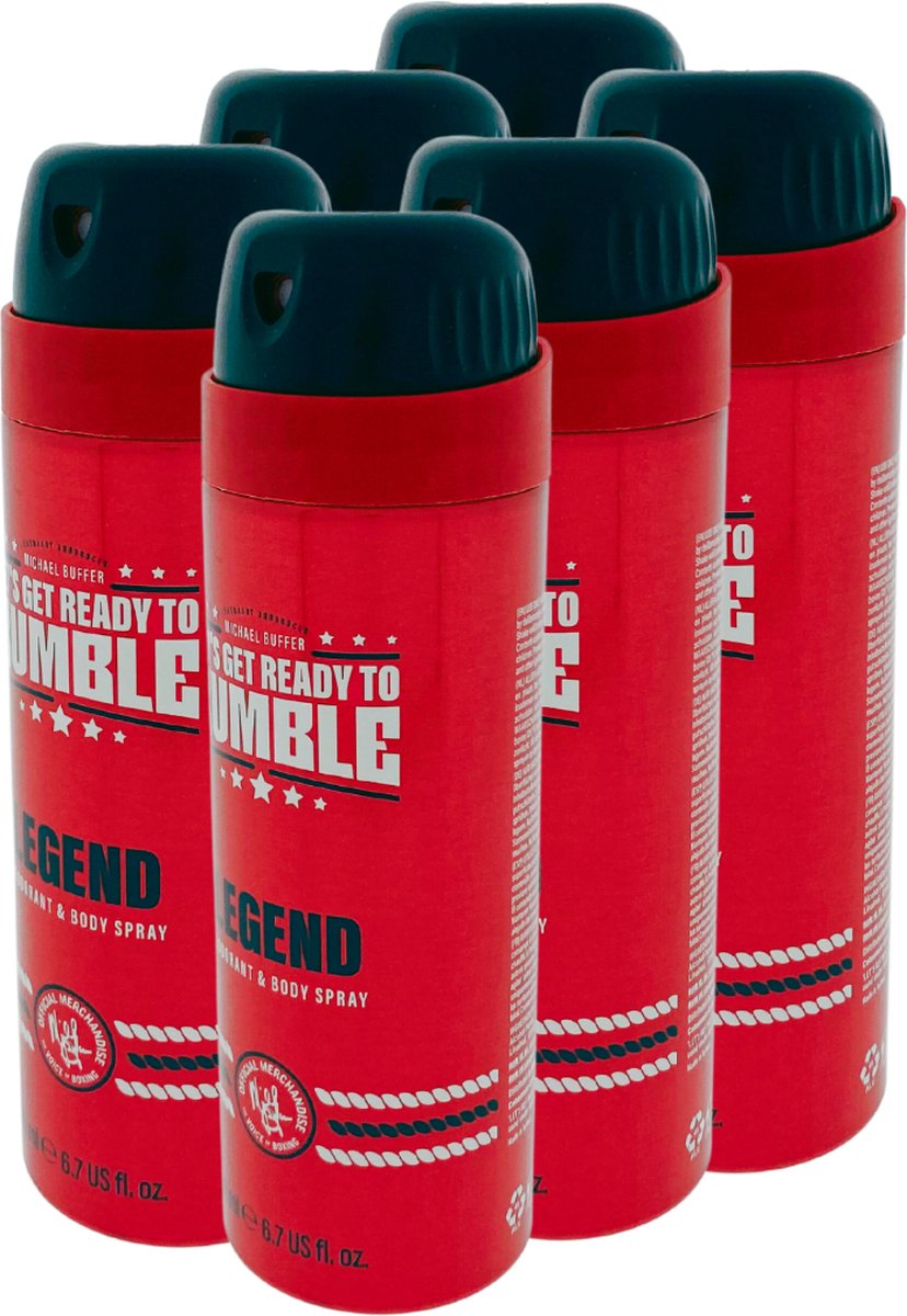 Let's Get Ready To Rumble Deospray 200ml - Legend 6x