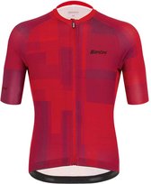 Santini Karma Kinetic Jersey Met Korte Mouwen Rood S Man